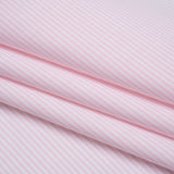 Cotton Shirting - Light Pink and White Candy Stripes - Designer Deadstock