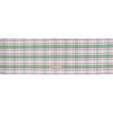 Cotton Oxford Shirting - Bubblegum Pink, Kelly Green and White Plaid - Deadstock