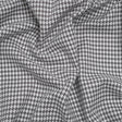 Cotton Twill - Charcoal, Light Gray and White Houndstooth - Deadstock