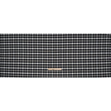 Cotton Oxford Shirting - Midnight Blue, Light Gray and White Checks - Designer Deadstock