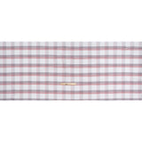 Cotton Oxford Shirting - Navy, Red, and Pale Gray Plaid - Deadstock