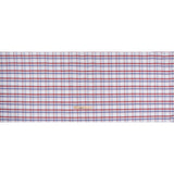 Cotton Oxford Shirting - Light Blue, Red and White Plaid - Deadstock