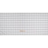 Cotton Oxford Shirting - Gray and White Plaid Check - Deadstock
