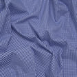 Cotton Gingham Shirting - Cobalt Blue and White Tiny Checks - Deadstock
