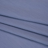 Cotton Shirting - Blue and White Tiny Gingham Check - Deadstock
