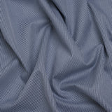 Cotton Shirting - Midnight Blue and White Tiny Checks - Deadstock