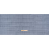 Cotton Oxford Shirting - Blue and White Glen Plaid - Deadstock