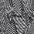 Cotton Gingham Shirting - Black and White Little Checks - Deadstock