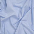 Cotton Shirting - Light Blue and White Little Windowpane Checks - Designer Deadstock