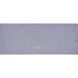 Cotton Herringbone Twill Shirting - Blue, Gray and White Tattersall Check - Deadstock