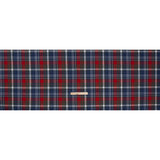 Cotton Shirting - Blue, Red and Olive Green Plaid - Designer Deadstock