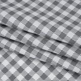 Cotton Shirting - White and Gray Faux Twill Check - Deadstock