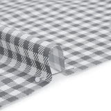 Cotton Shirting - White and Gray Faux Twill Check - Deadstock