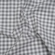 Cotton Shirting - White and Gray Faux Twill Check - Deadstock