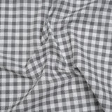 Cotton Shirting - White and Gray Faux Twill Check - Deadstock