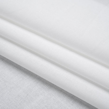 Cotton Woven Fusible Interlining - White - Deadstock