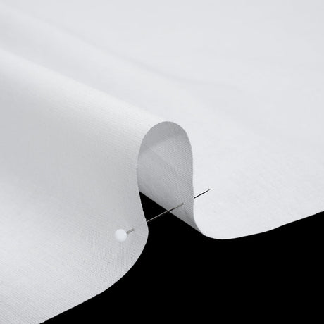 Cotton Woven Fusible Interlining - White - Deadstock