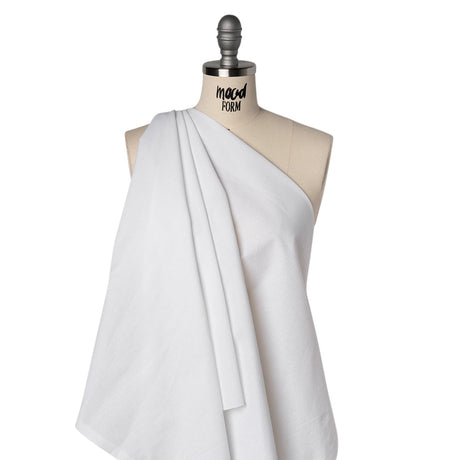 Cotton Woven Fusible Interlining - White - Deadstock