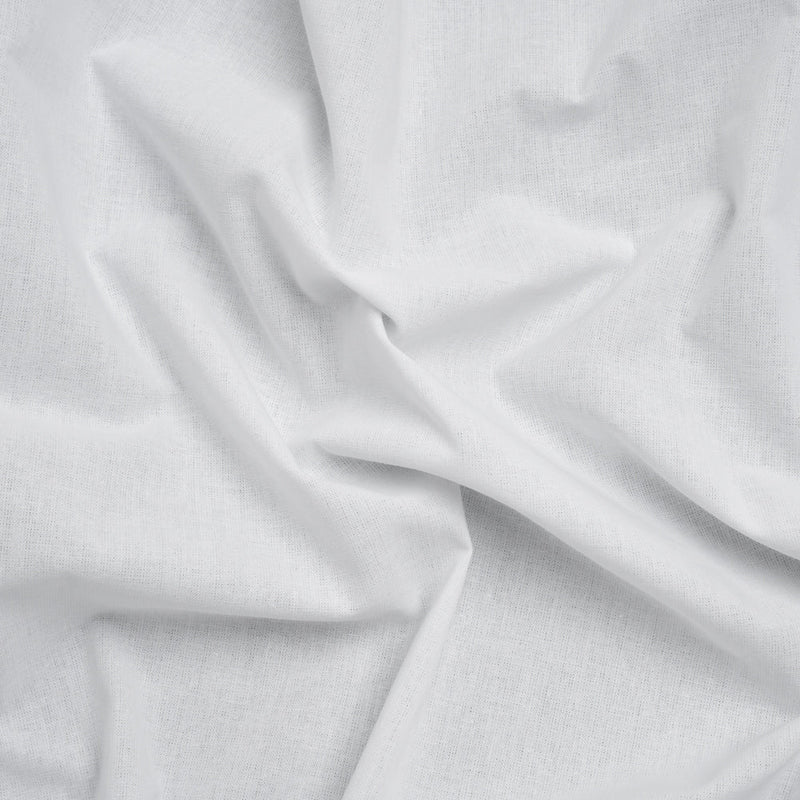 Cotton Woven Fusible Interlining - White - Deadstock
