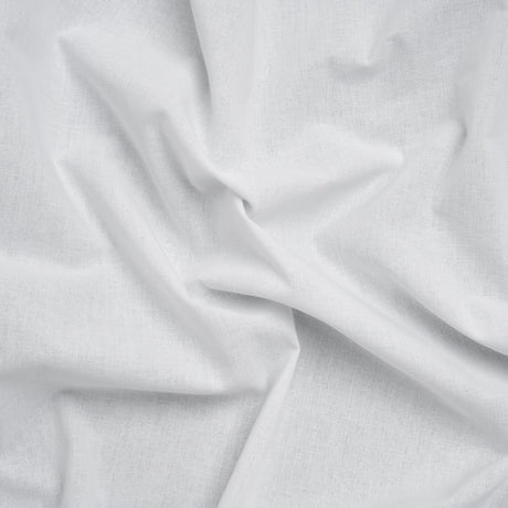 Cotton Woven Fusible Interlining - White - Deadstock