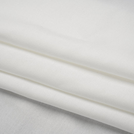 Textured Cotton Woven Shirting - Ivory - Deadstock