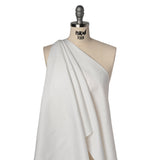 Textured Cotton Woven Shirting - Ivory - Deadstock