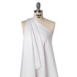 Basketweave Cotton Dobby - White - Deadstock
