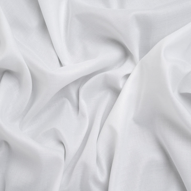 Basketweave Cotton Dobby - White - Deadstock