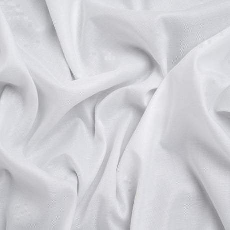 Basketweave Cotton Dobby - White - Deadstock
