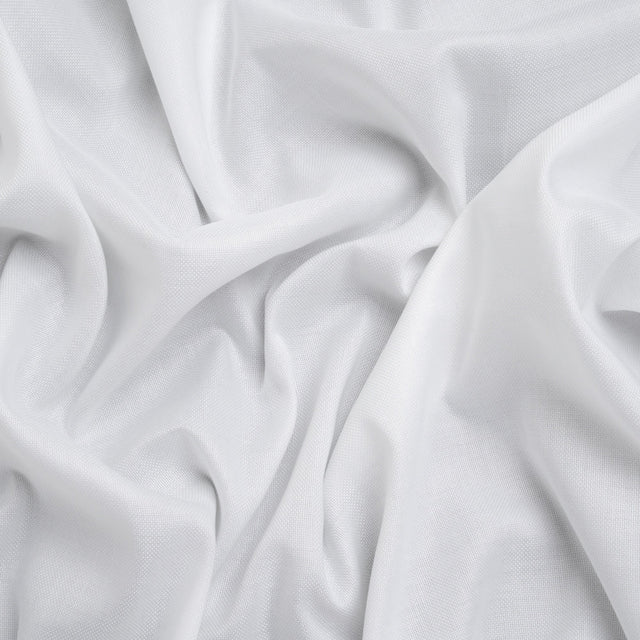 Basketweave Cotton Dobby - White - Deadstock