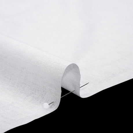 Soft Woven Fusible Interlining - White - Deadstock