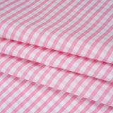 Cotton Oxford Shirting - Light Pink and White Gingham Checks - Deadstock