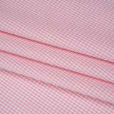 Cotton Gingham Shirting - Light Pink and White Tiny Checks - Deadstock