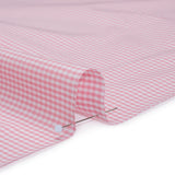 Cotton Gingham Shirting - Light Pink and White Tiny Checks - Deadstock