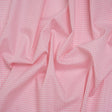 Cotton Gingham Shirting - Light Pink and White Tiny Checks - Deadstock
