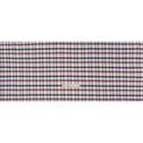 Cotton Woven - Midnight Blue, Red and White Plaid - Deadstock