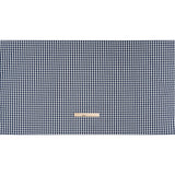 Cotton Gingham Shirting - Dark Teal Blue and White Checks - Deadstock