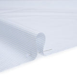 Cotton Shirting - Sky Blue and White Pinstripes - Designer Deadstock