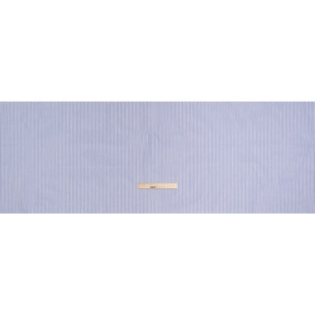 Cotton Shirting - Light Blue and White Candy Stripes - Deadstock