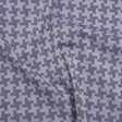 Cotton Twill Shirting - Dark Blue and White Geometric Pinwheels - Deadstock