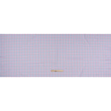 Cotton Twill Shirting - Baby Pink, Lavender and Light Blue Checks - Deadstock