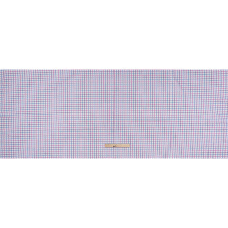 Cotton Twill Shirting - Baby Pink, Lavender and Light Blue Checks - Deadstock