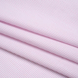 Cotton Twill Shirting - Light Pink, Pale Gray and White Shadow Pinstripes - Deadstock