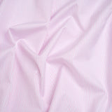 Cotton Twill Shirting - Light Pink, Pale Gray and White Shadow Pinstripes - Deadstock