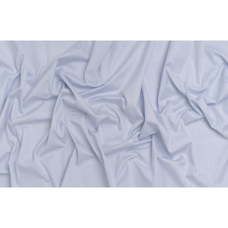 Cotton Dobby Shirting - White, Gray and Blue Rope Stripes - Deadstock