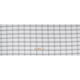 Cotton Oxford Shirting - Charcoal, Light Gray and White Plaid - Deadstock