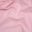 Cotton Oxford Shirting - Light Pink and White Chalk Stripes - Deadstock
