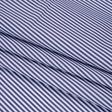 Cotton Shirting - Blue and White Candy Stripes - Deadstock