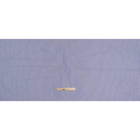 Cotton Shirting - Blue and White Candy Stripes - Deadstock