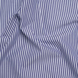 Cotton Shirting - Blue and White Candy Stripes - Deadstock
